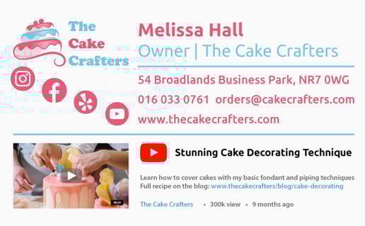 Bakery Owner Email Signature