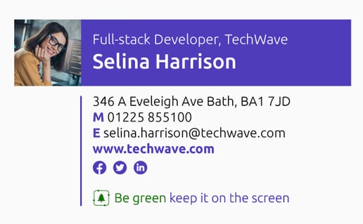 Web Developer Email Signature