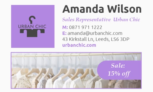 Sales Representative Email Signature