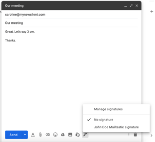 2 - Add Gmail signature Gmail signature