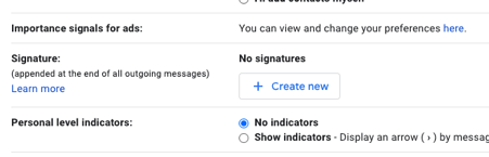 2 - Create Gmail signature Gmail signature