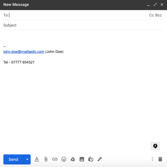 4 - Change Gmail signature Gmail signature