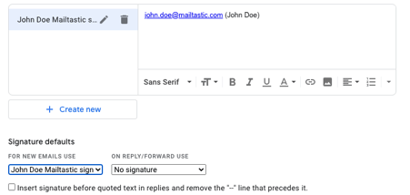 5 - Create Gmail signature Gmail signature