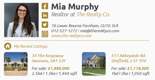 Realtor Email Signature