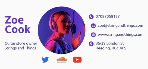 Music Store Owner Email Signature