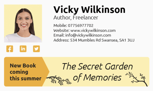 Author Email Signature